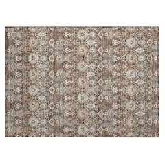 Machine Washable Indoor/Outdoor Chantille ACN2251 Brown 1'8" x 2'6" Rug