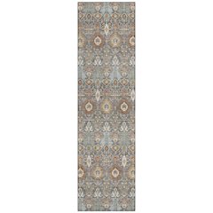Machine Washable Indoor/Outdoor Chantille ACN2251 Gray 2'3" x 7'6" Runner Rug
