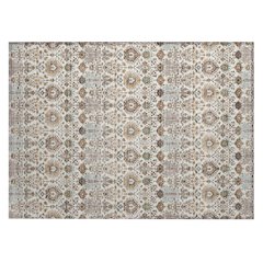 Machine Washable Indoor/Outdoor Chantille ACN2251 Ivory 1'8" x 2'6" Rug