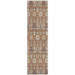 Machine Washable Indoor/Outdoor Chantille ACN2251 Orange 2'3" x 7'6" Runner Rug