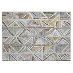 Machine Washable Indoor/Outdoor Chantille ACN2253 Brown 1'8" x 2'6" Rug