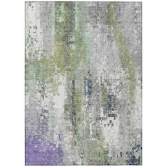 Machine Washable Indoor/Outdoor Chantille ACN2254 Green 2'6" x 3'10" Rug