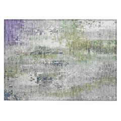 Machine Washable Indoor/Outdoor Chantille ACN2254 Green 1'8" x 2'6" Rug