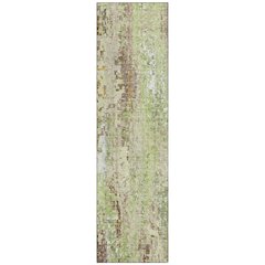 Machine Washable Indoor/Outdoor Chantille ACN2254 Green 2'3" x 7'6" Runner Rug