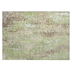 Machine Washable Indoor/Outdoor Chantille ACN2254 Green 1'8" x 2'6" Rug