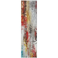 Machine Washable Indoor/Outdoor Chantille ACN2254 Gray 2'3" x 7'6" Runner Rug