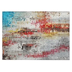 Machine Washable Indoor/Outdoor Chantille ACN2254 Gray 1'8" x 2'6" Rug