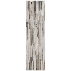 Machine Washable Indoor/Outdoor Chantille ACN2255 Brown 2'3" x 7'6" Runner Rug