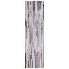 Machine Washable Indoor/Outdoor Chantille ACN2255 Purple 2'3" x 7'6" Runner Rug
