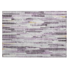 Machine Washable Indoor/Outdoor Chantille ACN2255 Purple 1'8" x 2'6" Rug