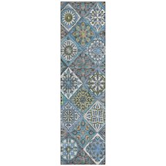 Machine Washable Indoor/Outdoor Chantille ACN2256 Blue 2'3" x 7'6" Runner Rug