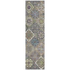 Machine Washable Indoor/Outdoor Chantille ACN2256 Brown 2'3" x 7'6" Runner Rug