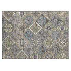 Machine Washable Indoor/Outdoor Chantille ACN2256 Brown 1'8" x 2'6" Rug