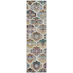 Machine Washable Indoor/Outdoor Chantille ACN2257 Brown 2'3" x 7'6" Runner Rug