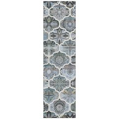 Machine Washable Indoor/Outdoor Chantille ACN2257 Blue 2'3" x 7'6" Runner Rug