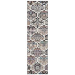 Machine Washable Indoor/Outdoor Chantille ACN2257 Gray 2'3" x 7'6" Runner Rug