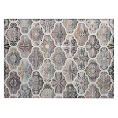 Machine Washable Indoor/Outdoor Chantille ACN2257 Gray 1'8" x 2'6" Rug