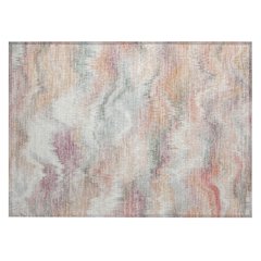 Machine Washable Indoor/Outdoor Chantille ACN2258 Orange 1'8" x 2'6" Rug