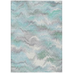 Machine Washable Indoor/Outdoor Chantille ACN2258 Teal 2'6" x 3'10" Rug