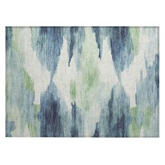 Machine Washable Indoor/Outdoor Chantille ACN2259 Blue 1'8" x 2'6" Rug