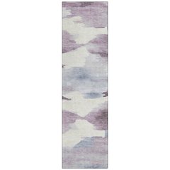 Machine Washable Indoor/Outdoor Chantille ACN2259 Purple 2'3" x 7'6" Runner Rug
