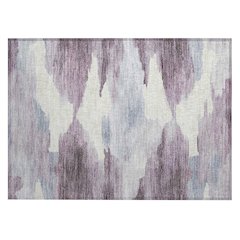 Machine Washable Indoor/Outdoor Chantille ACN2259 Purple 1'8" x 2'6" Rug