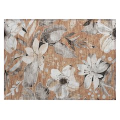 Machine Washable Indoor/Outdoor Chantille ACN2260 Orange 1'8" x 2'6" Rug