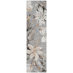 Machine Washable Indoor/Outdoor Chantille ACN2260 Gray 2'3" x 7'6" Runner Rug
