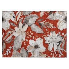 Machine Washable Indoor/Outdoor Chantille ACN2260 Red 1'8" x 2'6" Rug