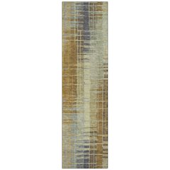Machine Washable Indoor/Outdoor Chantille ACN2261 Green 2'3" x 7'6" Runner Rug