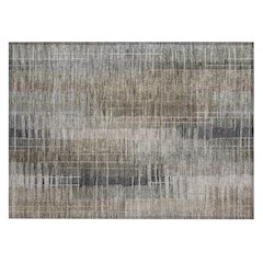 Machine Washable Indoor/Outdoor Chantille ACN2261 Brown 1'8" x 2'6" Rug