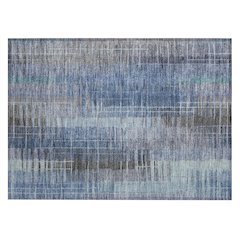 Machine Washable Indoor/Outdoor Chantille ACN2261 Blue 1'8" x 2'6" Rug