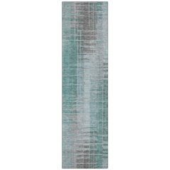 Machine Washable Indoor/Outdoor Chantille ACN2261 Blue 2'3" x 7'6" Runner Rug
