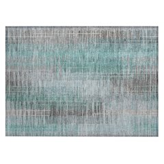 Machine Washable Indoor/Outdoor Chantille ACN2261 Blue 1'8" x 2'6" Rug