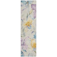 Machine Washable Indoor/Outdoor Chantille ACN2262 Brown 2'3" x 7'6" Runner Rug