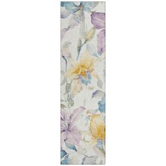 Machine Washable Indoor/Outdoor Chantille ACN2262 Ivory 2'3" x 7'6" Runner Rug