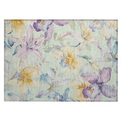 Machine Washable Indoor/Outdoor Chantille ACN2262 Green 1'8" x 2'6" Rug