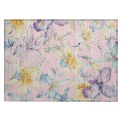 Machine Washable Indoor/Outdoor Chantille ACN2262 Pink 1'8" x 2'6" Rug