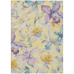 Machine Washable Indoor/Outdoor Chantille ACN2262 Gold 2'6" x 3'10" Rug