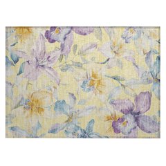 Machine Washable Indoor/Outdoor Chantille ACN2262 Gold 1'8" x 2'6" Rug