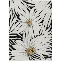 Machine Washable Indoor/Outdoor Chantille ACN2263 Black 2'6" x 3'10" Rug