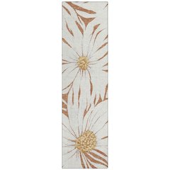 Machine Washable Indoor/Outdoor Chantille ACN2263 Orange 2'3" x 7'6" Runner Rug