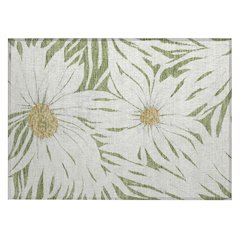 Machine Washable Indoor/Outdoor Chantille ACN2263 Green 1'8" x 2'6" Rug