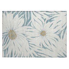 Machine Washable Indoor/Outdoor Chantille ACN2263 Teal 1'8" x 2'6" Rug