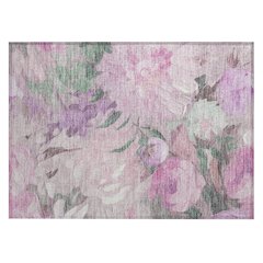 Machine Washable Indoor/Outdoor Chantille ACN2264 Pink 1'8" x 2'6" Rug