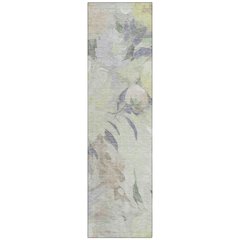 Machine Washable Indoor/Outdoor Chantille ACN2264 Green 2'3" x 7'6" Runner Rug