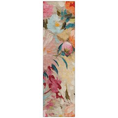 Machine Washable Indoor/Outdoor Chantille ACN2264 Ivory 2'3" x 7'6" Runner Rug