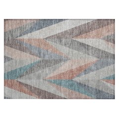 Machine Washable Indoor/Outdoor Chantille ACN2265 Orange 1'8" x 2'6" Rug