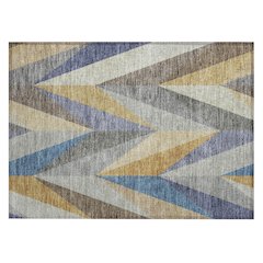Machine Washable Indoor/Outdoor Chantille ACN2265 Gold 1'8" x 2'6" Rug