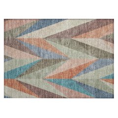 Machine Washable Indoor/Outdoor Chantille ACN2265 Green 1'8" x 2'6" Rug